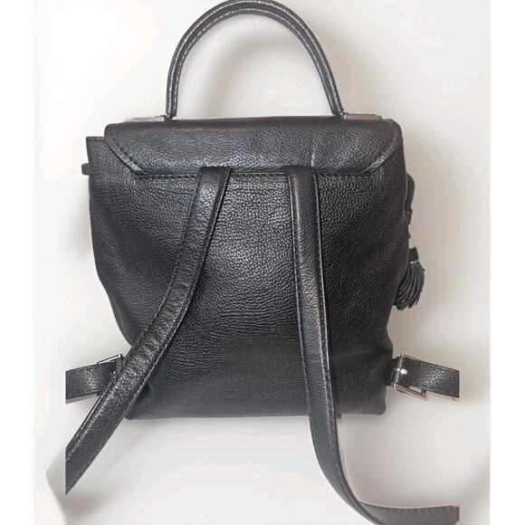 EUC Kate Spade Kingston Drive Simona Black Leather Backpack Bag 10x11x5 - Picture 9 of 14